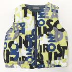 【ベビー用】ダイナソーロゴのリバーシブルベストでおしゃれに！ライトグリーン＆ブラックの魅力