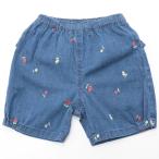 可愛さと快適さを両立！ハッカキッズのチェリー＆リボン刺繍デニムパンツ