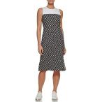 【並行輸入】DKNY Women's Logo T-Shirtドレスでスタイリッシュに！アイボリー/ブラックの魅力