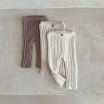 【韓国子供服】3カラーナチュラルリブレギンスでおしゃれな秋冬コーディネート