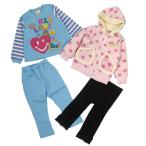 かわいいガールズベビー福袋！95cmのフリースジャンパーやパジャマが3枚入り