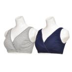 快適なマタニティライフを彩る！２枚組ハーフトップ（無地×リブ）