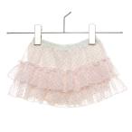 メゾピアノのピンクドットフリルスカートで、可愛さアップ！