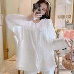 快適なマタニティライフを！授乳口付のシンプルカジュアルパジャマ