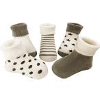 冬のお出かけにぴったり！柔らかいベビーソックス5足セット