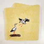 コウノトリ舞う街から届く！特別な「ヨシ染め」タオルハンカチを手に入れよう