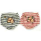 日本製の高品質ベビーブルマ！パンパカパンツのボーダー柄アップリケが可愛すぎる