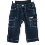 ミキハウスのデニムカーゴショーツでキュートさ倍増！