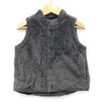 ユニクロのリバーシブルベストでベビー男の子をおしゃれに！90サイズグレー