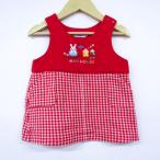 ミキハウスの赤いジャンパースカートで可愛さアップ！80サイズのベビー用アイテム