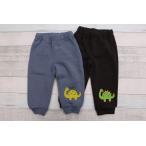 寒い季節にぴったり！かわいい恐竜柄あったかロングパンツ