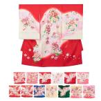 翔月と小花の藤模様が美しい女の子用産着｜KYOETSUの正絹初着