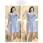 夏にぴったり！授乳も楽々なマタニティパジャマワンピース