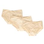 マタニティライフを彩る！おしゃれなベージュのショーツ三枚セット
