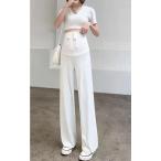 ハッピーなマタニティライフをサポートするアイボリーXLサイズパンツ