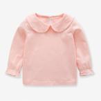 春の新作！ピンクの丸襟カットソーで可愛らしい子供服をチェック！