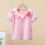 ☆ピンク☆で彩るキッズファッション！90cm丸襟カットソーの魅力