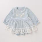 メゾピアノのレース切り替えスーツでお姫さま気分！新生児の冬コーデに最適