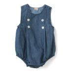 赤ちゃんをおしゃれに！プティマインの飾りボタンサロペット