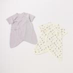 赤ちゃんを優しく包み込む！プティマインのオーガニックコンビ肌着2枚セット