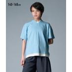 重ね着風がオシャレ！キーネックTシャツで夏のスタイルを格上げ