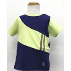 【Rabbit Moon】ツートーンTシャツ ネイビー×ライムでおしゃれを楽しもう！