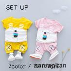 おしゃれなアニマル耳付きTシャツとボトムスのセットアップが登場！