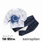 おしゃれぞうのボーダープリントトップスが可愛いセットアップ！