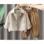 K-POP風！キッズダンス衣装3点セットでスターデビュー！男の子向けデニムセットアップ