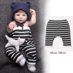 新生児にぴったり！オーガニックコットンのボーダー柄ニットパンツ