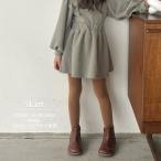 トレンド感たっぷり！くすみオリーブグレーのAラインスカート