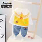 大きめレース襟がかわいい！着回し自在のキッズ3点セット