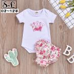 可愛さ溢れるベビー用上下セット！薔薇モチーフのロンパース＆ブルマでおしゃれデビュー