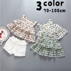 可愛らしさ満点！女の子向けノースリーブチュニック＆ショートパンツセット