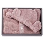 赤ちゃんのための快適なひととき—「ココポンチョギフト ピンク」