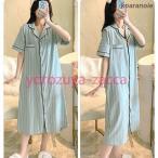 妊娠初期から産後まで快適に！綿素材で肌に優しい授乳口付きマタニティワンピースパジャマ