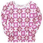 オールドネイビーの白xピンク花柄長袖シャツで特別な出産祝いを！