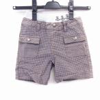 キュートなギンガムチェック！ブラウンのベビーショートパンツ