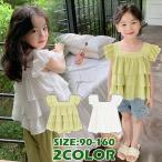 おしゃれでかわいい！キッズ向けフリルスクエアネックTシャツ