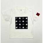 ふるさと納税で手に入る！子供用久留米絣Tシャツ（白・80cm）
