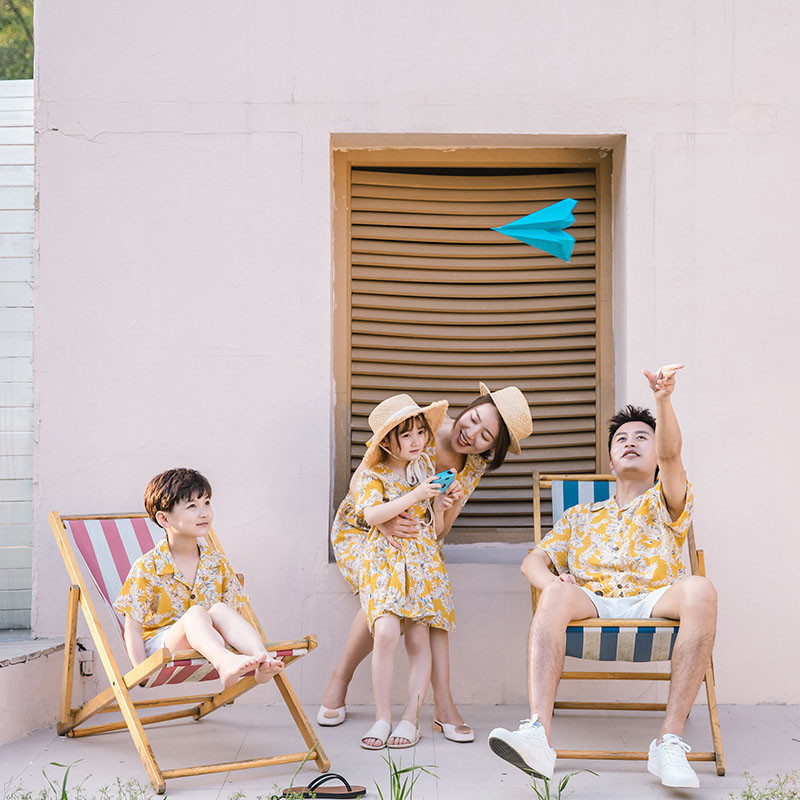 親子でお揃い！アロハシャツでリゾート気分を楽しもう