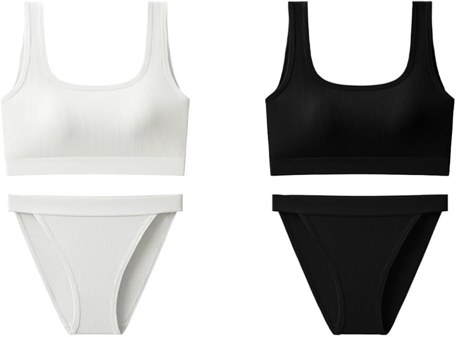 セクシーなスポーツブラセットで自信満ちる！