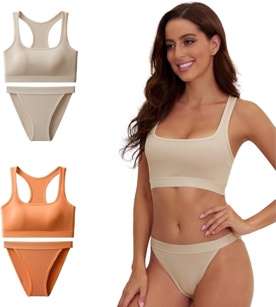 スポーツもおしゃれも！Y字バックのアクティブウェアセット